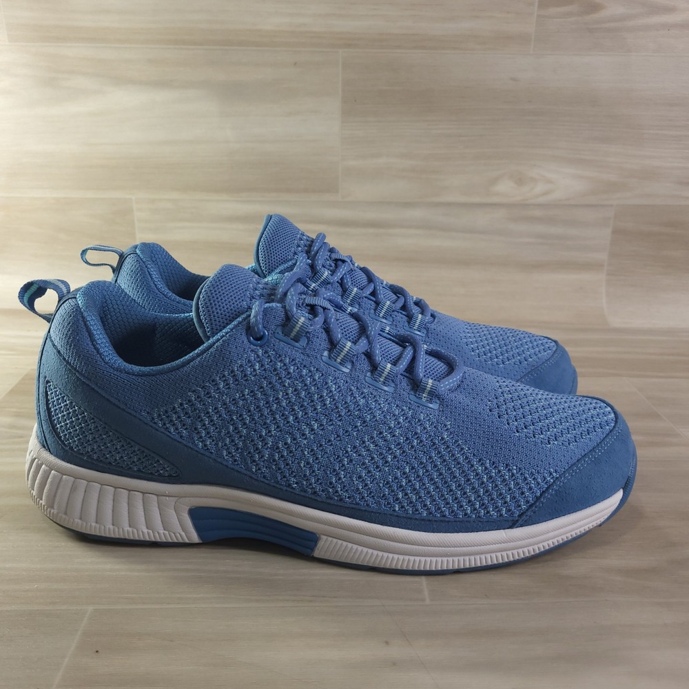 Orthofeet Coral Sneakers Womens 12D Wide Blue Walking Athletic Comfort Shoes